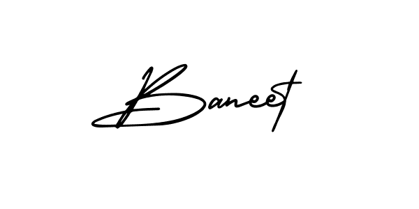 Make a beautiful signature design for name Baneet. With this signature (AmerikaSignatureDemo-Regular) style, you can create a handwritten signature for free. Baneet signature style 3 images and pictures png