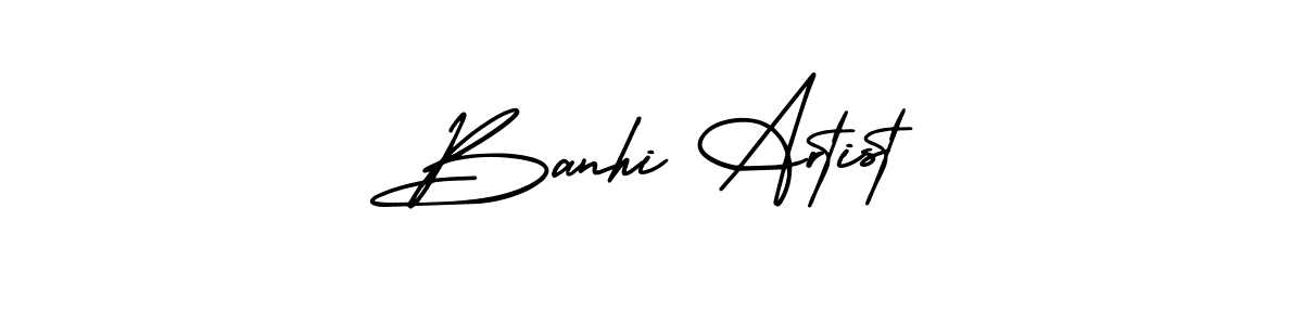 How to make Banhi Artist signature? AmerikaSignatureDemo-Regular is a professional autograph style. Create handwritten signature for Banhi Artist name. Banhi Artist signature style 3 images and pictures png