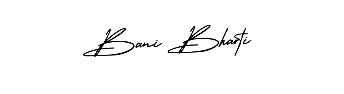 It looks lik you need a new signature style for name Bani Bharti. Design unique handwritten (AmerikaSignatureDemo-Regular) signature with our free signature maker in just a few clicks. Bani Bharti signature style 3 images and pictures png