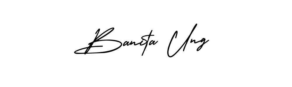 Make a short Banita Ung signature style. Manage your documents anywhere anytime using AmerikaSignatureDemo-Regular. Create and add eSignatures, submit forms, share and send files easily. Banita Ung signature style 3 images and pictures png
