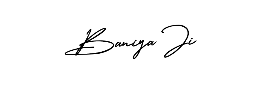 Also we have Baniya Ji name is the best signature style. Create professional handwritten signature collection using AmerikaSignatureDemo-Regular autograph style. Baniya Ji signature style 3 images and pictures png