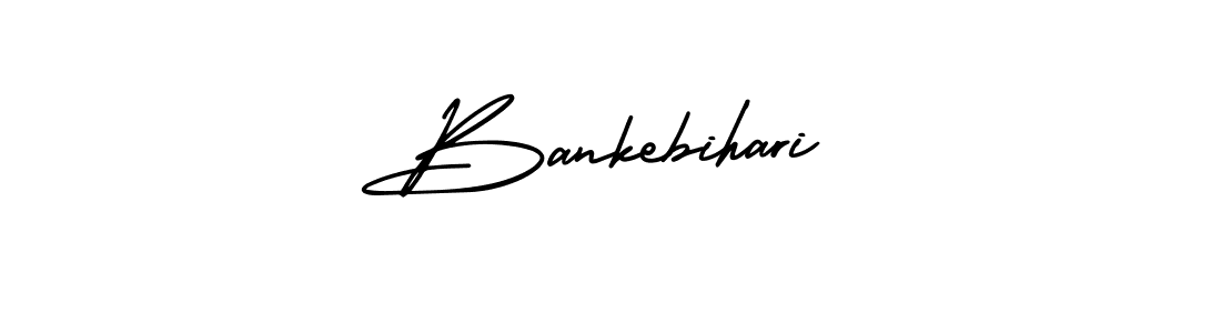 Bankebihari stylish signature style. Best Handwritten Sign (AmerikaSignatureDemo-Regular) for my name. Handwritten Signature Collection Ideas for my name Bankebihari. Bankebihari signature style 3 images and pictures png