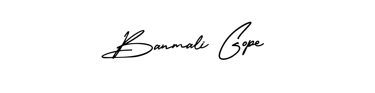 How to make Banmali Gope signature? AmerikaSignatureDemo-Regular is a professional autograph style. Create handwritten signature for Banmali Gope name. Banmali Gope signature style 3 images and pictures png