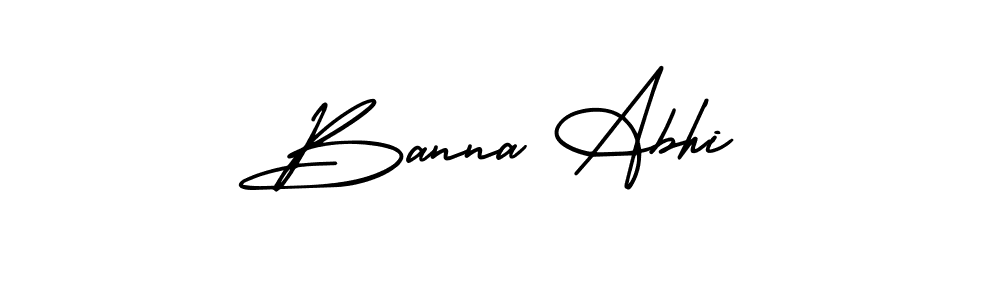 How to Draw Banna Abhi signature style? AmerikaSignatureDemo-Regular is a latest design signature styles for name Banna Abhi. Banna Abhi signature style 3 images and pictures png