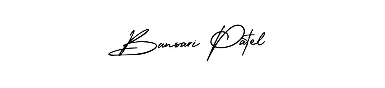 Bansari Patel stylish signature style. Best Handwritten Sign (AmerikaSignatureDemo-Regular) for my name. Handwritten Signature Collection Ideas for my name Bansari Patel. Bansari Patel signature style 3 images and pictures png