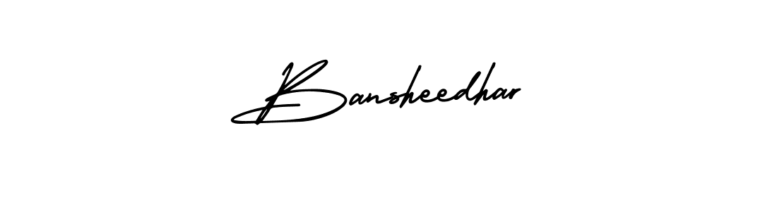 It looks lik you need a new signature style for name Bansheedhar. Design unique handwritten (AmerikaSignatureDemo-Regular) signature with our free signature maker in just a few clicks. Bansheedhar signature style 3 images and pictures png