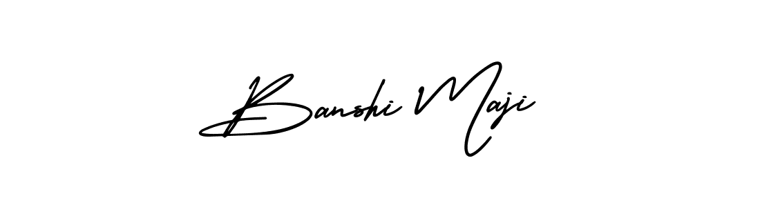 Check out images of Autograph of Banshi Maji name. Actor Banshi Maji Signature Style. AmerikaSignatureDemo-Regular is a professional sign style online. Banshi Maji signature style 3 images and pictures png