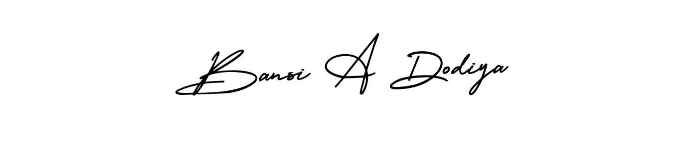 Use a signature maker to create a handwritten signature online. With this signature software, you can design (AmerikaSignatureDemo-Regular) your own signature for name Bansi A Dodiya. Bansi A Dodiya signature style 3 images and pictures png