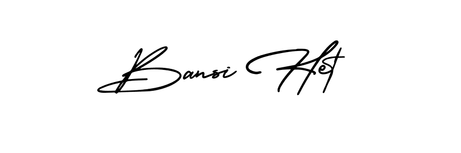 Also You can easily find your signature by using the search form. We will create Bansi Het name handwritten signature images for you free of cost using AmerikaSignatureDemo-Regular sign style. Bansi Het signature style 3 images and pictures png