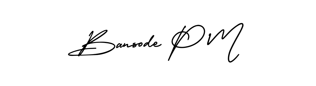 Make a short Bansode P M signature style. Manage your documents anywhere anytime using AmerikaSignatureDemo-Regular. Create and add eSignatures, submit forms, share and send files easily. Bansode P M signature style 3 images and pictures png