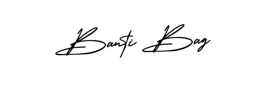 Design your own signature with our free online signature maker. With this signature software, you can create a handwritten (AmerikaSignatureDemo-Regular) signature for name Banti Bag. Banti Bag signature style 3 images and pictures png