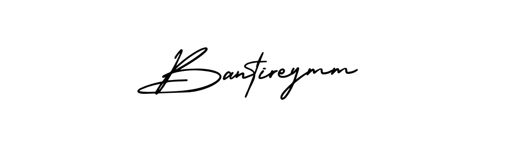 Design your own signature with our free online signature maker. With this signature software, you can create a handwritten (AmerikaSignatureDemo-Regular) signature for name Bantireymm. Bantireymm signature style 3 images and pictures png