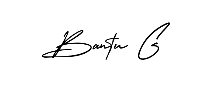 Use a signature maker to create a handwritten signature online. With this signature software, you can design (AmerikaSignatureDemo-Regular) your own signature for name Bantu G. Bantu G signature style 3 images and pictures png