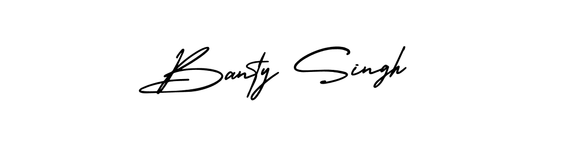 AmerikaSignatureDemo-Regular is a professional signature style that is perfect for those who want to add a touch of class to their signature. It is also a great choice for those who want to make their signature more unique. Get Banty Singh name to fancy signature for free. Banty Singh signature style 3 images and pictures png