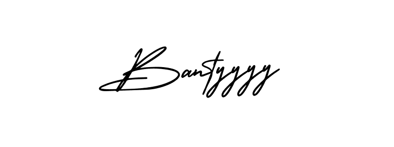 This is the best signature style for the Bantyyyy name. Also you like these signature font (AmerikaSignatureDemo-Regular). Mix name signature. Bantyyyy signature style 3 images and pictures png