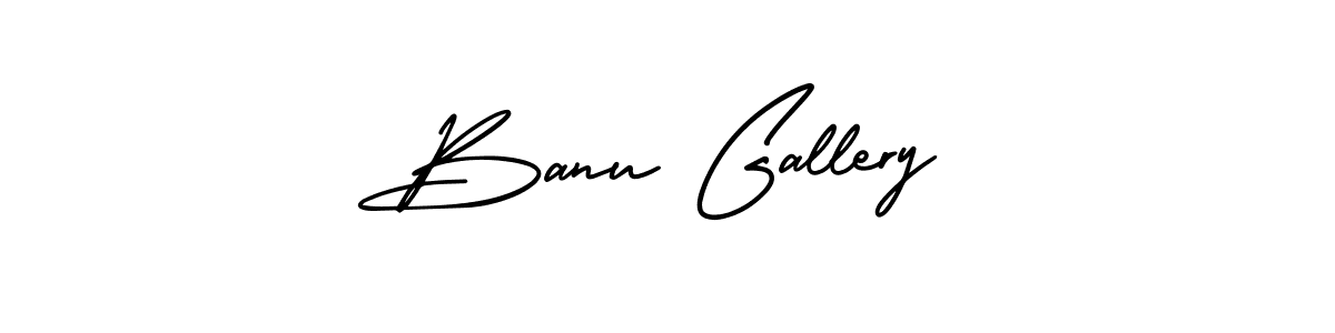 Best and Professional Signature Style for Banu Gallery. AmerikaSignatureDemo-Regular Best Signature Style Collection. Banu Gallery signature style 3 images and pictures png