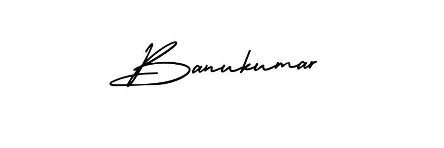 Use a signature maker to create a handwritten signature online. With this signature software, you can design (AmerikaSignatureDemo-Regular) your own signature for name Banukumar. Banukumar signature style 3 images and pictures png