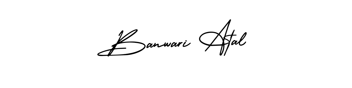 Design your own signature with our free online signature maker. With this signature software, you can create a handwritten (AmerikaSignatureDemo-Regular) signature for name Banwari Atal. Banwari Atal signature style 3 images and pictures png