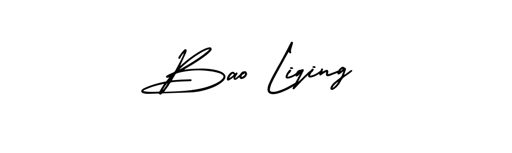 if you are searching for the best signature style for your name Bao Liqing. so please give up your signature search. here we have designed multiple signature styles  using AmerikaSignatureDemo-Regular. Bao Liqing signature style 3 images and pictures png