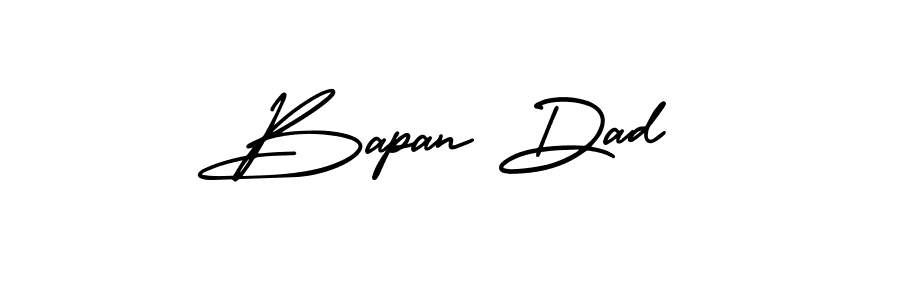 Design your own signature with our free online signature maker. With this signature software, you can create a handwritten (AmerikaSignatureDemo-Regular) signature for name Bapan Dad. Bapan Dad signature style 3 images and pictures png
