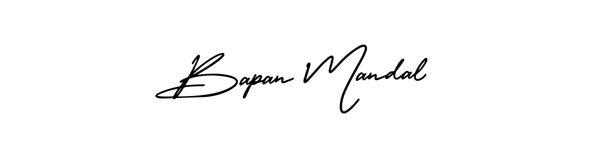 You can use this online signature creator to create a handwritten signature for the name Bapan Mandal. This is the best online autograph maker. Bapan Mandal signature style 3 images and pictures png