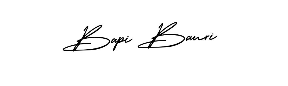 Design your own signature with our free online signature maker. With this signature software, you can create a handwritten (AmerikaSignatureDemo-Regular) signature for name Bapi Bauri. Bapi Bauri signature style 3 images and pictures png