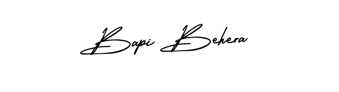 It looks lik you need a new signature style for name Bapi Behera. Design unique handwritten (AmerikaSignatureDemo-Regular) signature with our free signature maker in just a few clicks. Bapi Behera signature style 3 images and pictures png