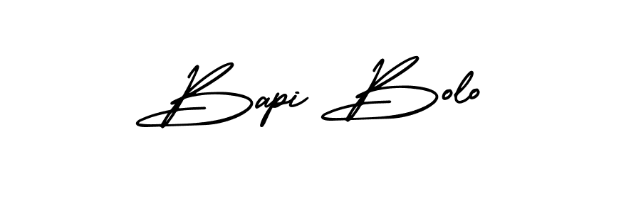 Design your own signature with our free online signature maker. With this signature software, you can create a handwritten (AmerikaSignatureDemo-Regular) signature for name Bapi Bolo. Bapi Bolo signature style 3 images and pictures png