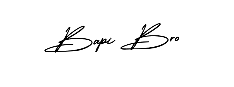 How to Draw Bapi Bro signature style? AmerikaSignatureDemo-Regular is a latest design signature styles for name Bapi Bro. Bapi Bro signature style 3 images and pictures png