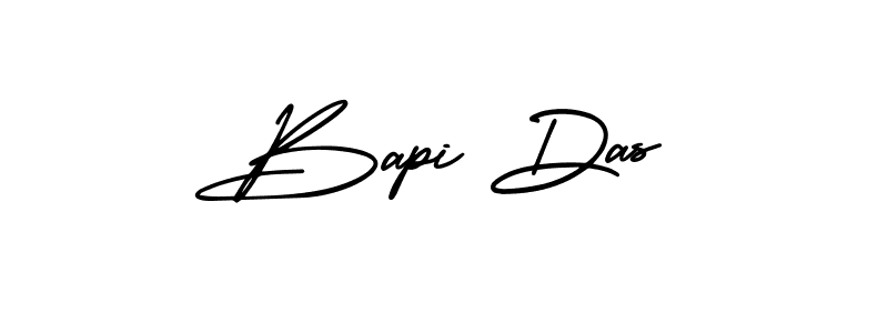 How to make Bapi Das name signature. Use AmerikaSignatureDemo-Regular style for creating short signs online. This is the latest handwritten sign. Bapi Das signature style 3 images and pictures png