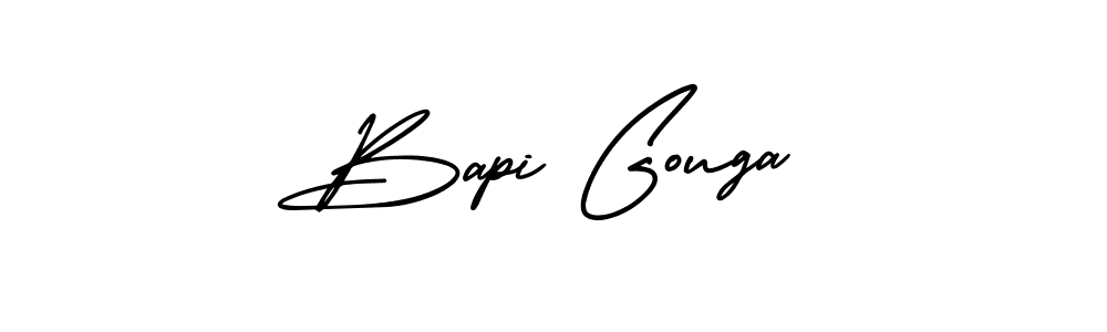 How to Draw Bapi Gouga signature style? AmerikaSignatureDemo-Regular is a latest design signature styles for name Bapi Gouga. Bapi Gouga signature style 3 images and pictures png