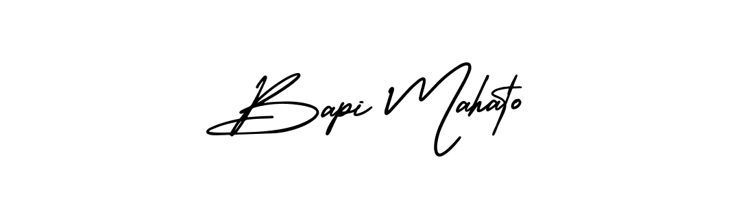 It looks lik you need a new signature style for name Bapi Mahato. Design unique handwritten (AmerikaSignatureDemo-Regular) signature with our free signature maker in just a few clicks. Bapi Mahato signature style 3 images and pictures png