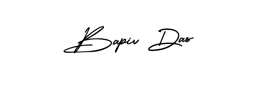 Also You can easily find your signature by using the search form. We will create Bapiv Das name handwritten signature images for you free of cost using AmerikaSignatureDemo-Regular sign style. Bapiv Das signature style 3 images and pictures png