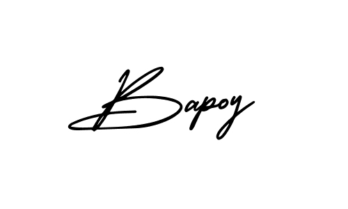 How to Draw Bapoy signature style? AmerikaSignatureDemo-Regular is a latest design signature styles for name Bapoy. Bapoy signature style 3 images and pictures png