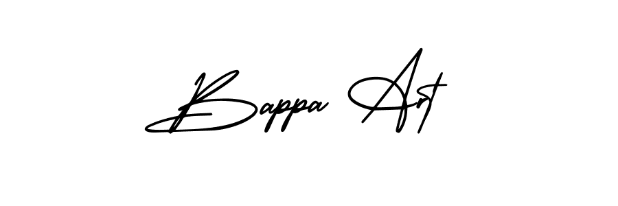 Bappa Art stylish signature style. Best Handwritten Sign (AmerikaSignatureDemo-Regular) for my name. Handwritten Signature Collection Ideas for my name Bappa Art. Bappa Art signature style 3 images and pictures png