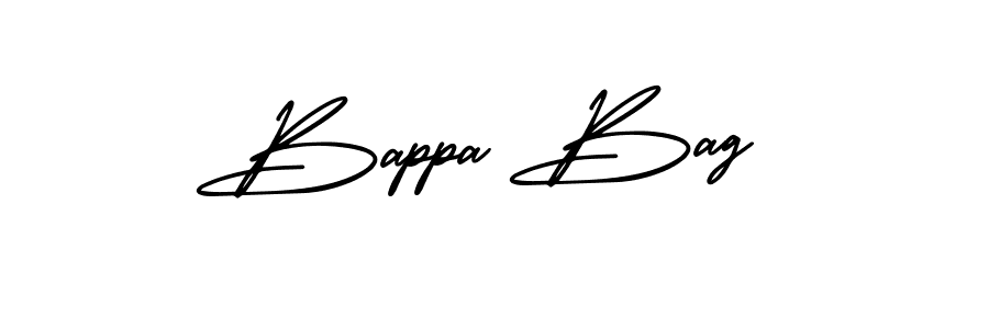 Use a signature maker to create a handwritten signature online. With this signature software, you can design (AmerikaSignatureDemo-Regular) your own signature for name Bappa Bag. Bappa Bag signature style 3 images and pictures png