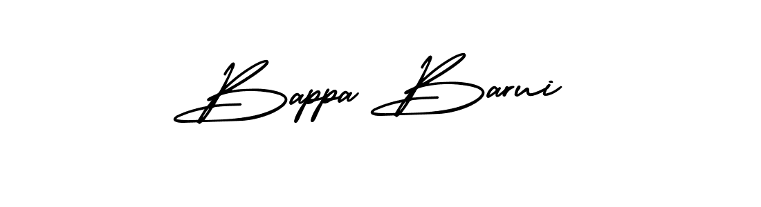 Use a signature maker to create a handwritten signature online. With this signature software, you can design (AmerikaSignatureDemo-Regular) your own signature for name Bappa Barui. Bappa Barui signature style 3 images and pictures png