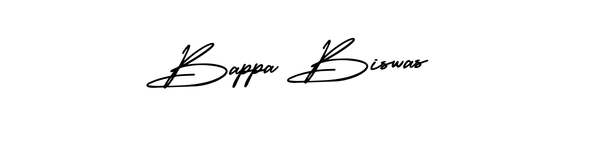 You should practise on your own different ways (AmerikaSignatureDemo-Regular) to write your name (Bappa Biswas) in signature. don't let someone else do it for you. Bappa Biswas signature style 3 images and pictures png