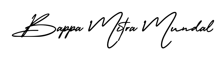 How to Draw Bappa Mitra Mundal signature style? AmerikaSignatureDemo-Regular is a latest design signature styles for name Bappa Mitra Mundal. Bappa Mitra Mundal signature style 3 images and pictures png