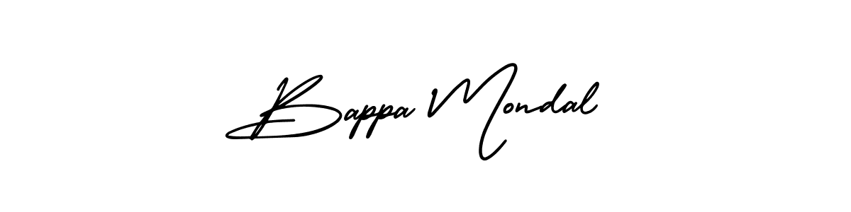 Use a signature maker to create a handwritten signature online. With this signature software, you can design (AmerikaSignatureDemo-Regular) your own signature for name Bappa Mondal. Bappa Mondal signature style 3 images and pictures png