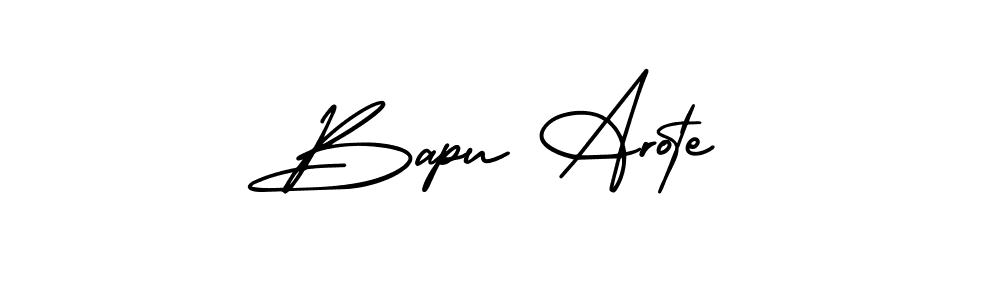 Design your own signature with our free online signature maker. With this signature software, you can create a handwritten (AmerikaSignatureDemo-Regular) signature for name Bapu Arote. Bapu Arote signature style 3 images and pictures png