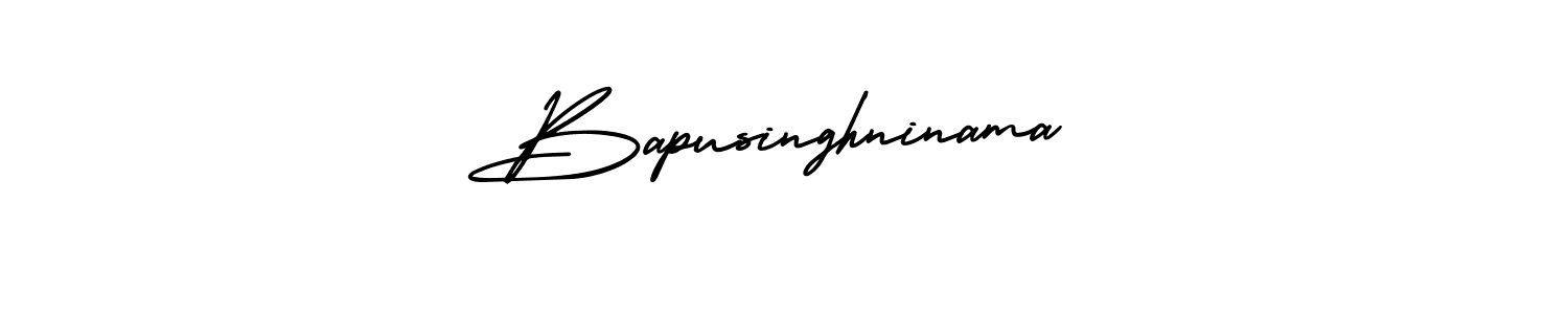 How to make Bapusinghninama name signature. Use AmerikaSignatureDemo-Regular style for creating short signs online. This is the latest handwritten sign. Bapusinghninama signature style 3 images and pictures png