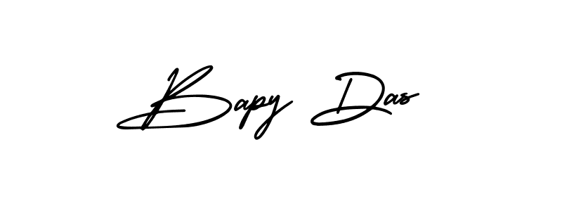 This is the best signature style for the Bapy Das name. Also you like these signature font (AmerikaSignatureDemo-Regular). Mix name signature. Bapy Das signature style 3 images and pictures png