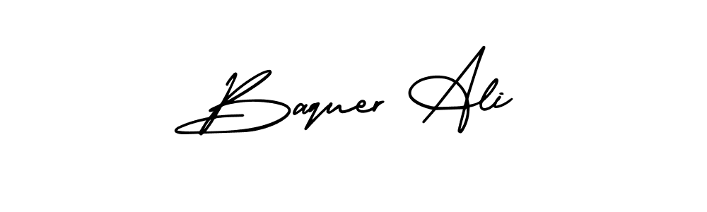 Create a beautiful signature design for name Baquer Ali. With this signature (AmerikaSignatureDemo-Regular) fonts, you can make a handwritten signature for free. Baquer Ali signature style 3 images and pictures png