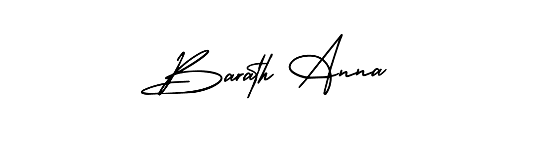 if you are searching for the best signature style for your name Barath Anna. so please give up your signature search. here we have designed multiple signature styles  using AmerikaSignatureDemo-Regular. Barath Anna signature style 3 images and pictures png