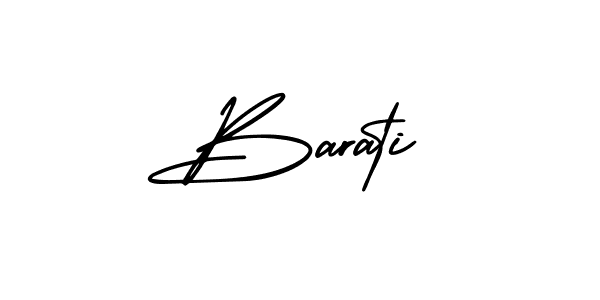 Make a beautiful signature design for name Barati. With this signature (AmerikaSignatureDemo-Regular) style, you can create a handwritten signature for free. Barati signature style 3 images and pictures png