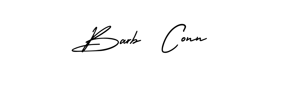 Design your own signature with our free online signature maker. With this signature software, you can create a handwritten (AmerikaSignatureDemo-Regular) signature for name Barb  Conn. Barb  Conn signature style 3 images and pictures png