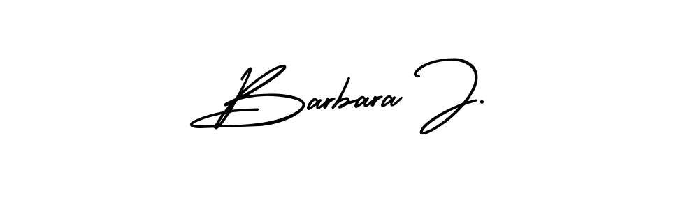Make a beautiful signature design for name Barbara J.. With this signature (AmerikaSignatureDemo-Regular) style, you can create a handwritten signature for free. Barbara J. signature style 3 images and pictures png