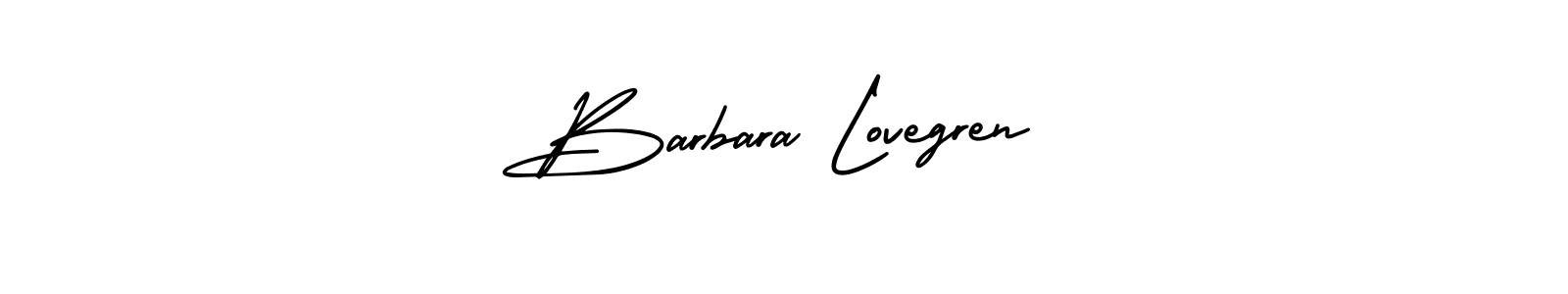 Use a signature maker to create a handwritten signature online. With this signature software, you can design (AmerikaSignatureDemo-Regular) your own signature for name Barbara Lovegren. Barbara Lovegren signature style 3 images and pictures png