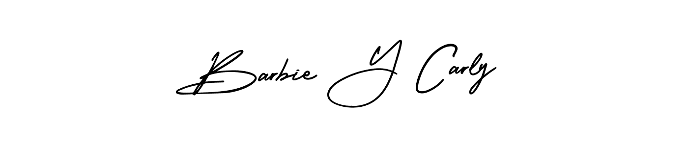 Check out images of Autograph of Barbie Y Carly name. Actor Barbie Y Carly Signature Style. AmerikaSignatureDemo-Regular is a professional sign style online. Barbie Y Carly signature style 3 images and pictures png